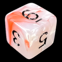 TDSO Duel Pearl Red & White With Black D6 Dice