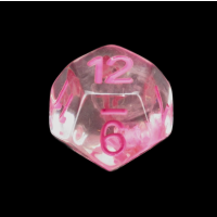 TDSO Encapsulated Flower Pink D12 Dice