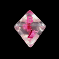 TDSO Encapsulated Flower Pink D8 Dice