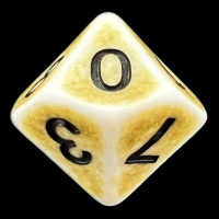TDSO Opaque Antique Ghostly Green D10 Dice
