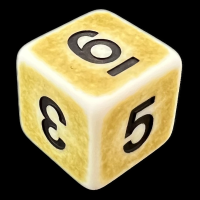 TDSO Opaque Antique Ghostly Green D6 Dice