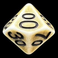 TDSO Opaque Antique Ghostly Green Percentile Dice