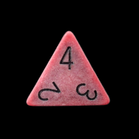 TDSO Opaque Antique Red D4 Dice