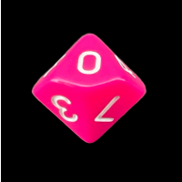 TDSO Opaque Pink D10 Dice