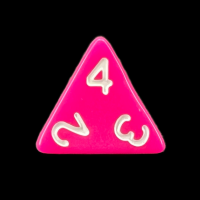TDSO Opaque Pink D4 Dice
