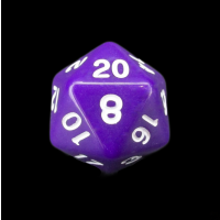 TDSO Opaque Purple D20 Dice
