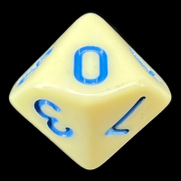 TDSO Pastel Opaque Yellow & Blue D10 Dice