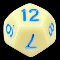TDSO Pastel Opaque Yellow & Blue D12 Dice