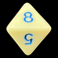 TDSO Pastel Opaque Yellow & Blue D8 Dice