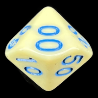 TDSO Pastel Opaque Yellow & Blue Percentile Dice