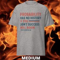 SPECIAL OFFER TDSO Gamer T-Shirt &#039;Probability has no history&#039; GREY MEDIUM 33% OFF
