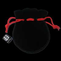 TDSO Round Dice Pouch Black & Red