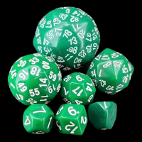 The Dice Lab Opaque Green Large Dice Set