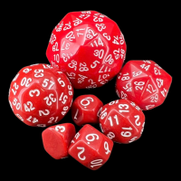 The Dice Lab Opaque Red Large Dice Set