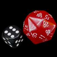 The Dice Lab Opaque Red & White D48 Dice