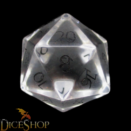 Zircon good Glass Birthstone Dice: April- Diamond