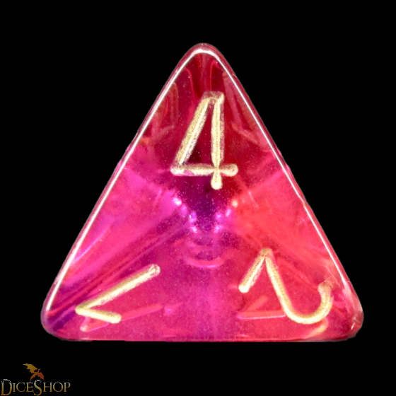 4 Sided Gemini Dice (d4) from Chessex