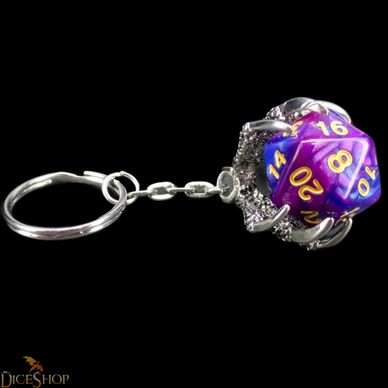 D20 Dragon Claw Key Ring